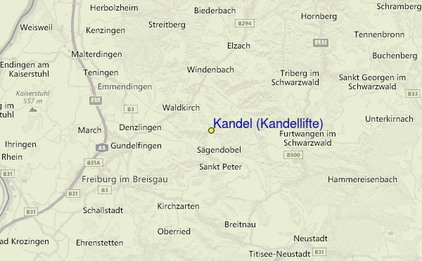 Kandel (Kandellifte) Location Map
