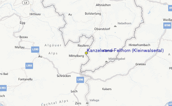 Kanzelwand-Fellhorn (Kleinwalsertal) Location Map