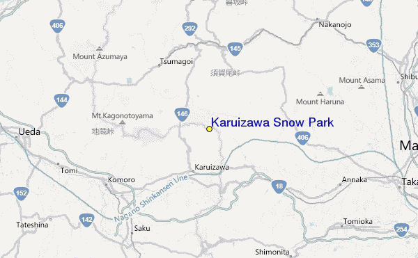 Karuizawa Snow Park Location Map