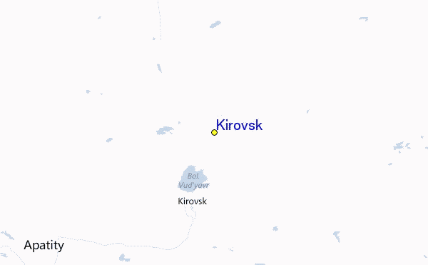 Kirovsk Location Map