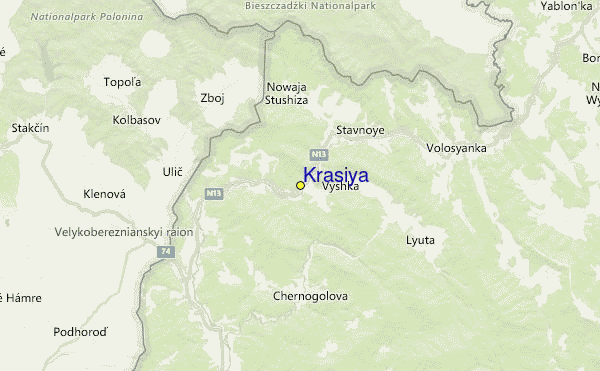 Krasiya Location Map