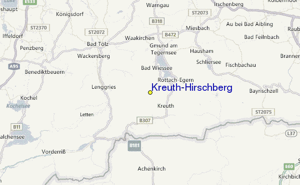 Kreuth/Hirschberg Location Map