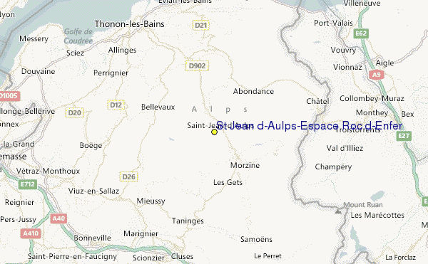 Saint-Jean d'Aulps La Grande Terche Location Map