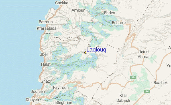 Laqlouq Location Map