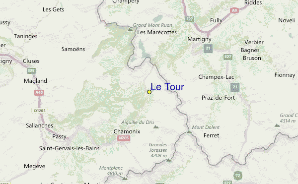 Le Tour Location Map