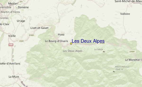 Les Deux Alpes Location Map