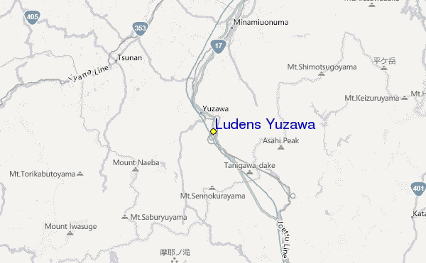 Ludens Yuzawa Location Map