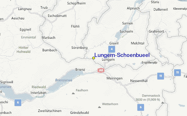Lungern/Schoenbueel Location Map