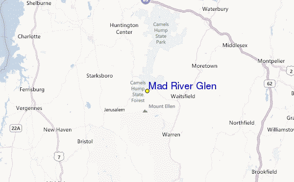 Mad River Glen Location Map
