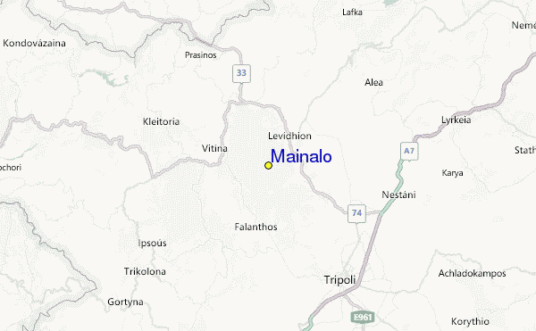 Mainalo Location Map