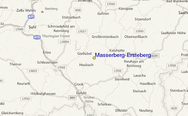 Masserberg/Ersteberg Location Map