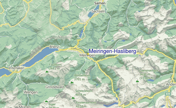 Meiringen-Hasliberg Location Map