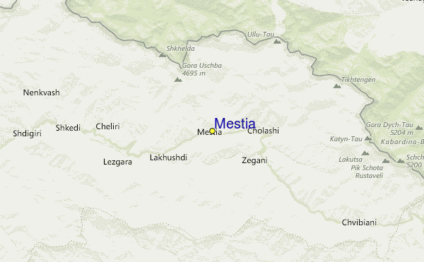 Mestia Location Map