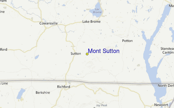 Mont Sutton Location Map