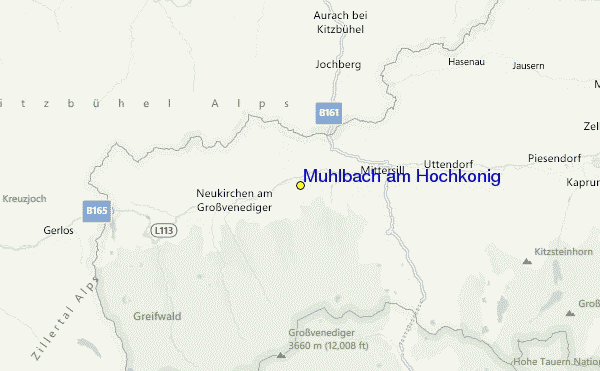 Muhlbach am Hochkonig Location Map