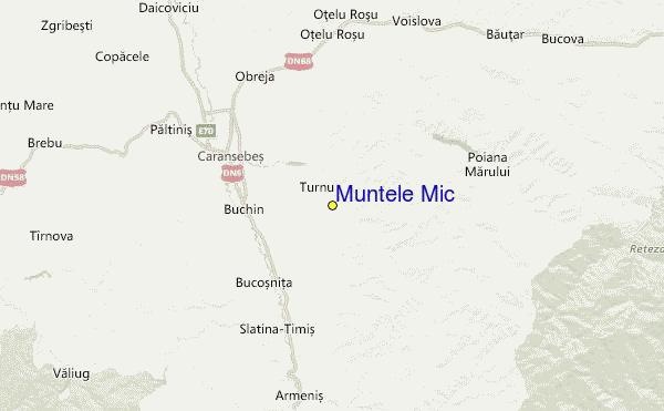 Muntele Mic Location Map