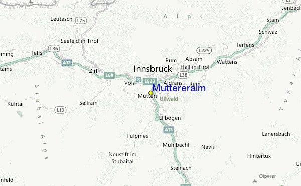 Muttereralm Location Map