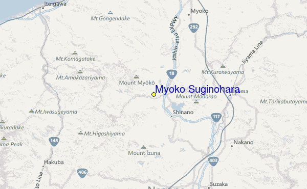 Myoko Suginohara Location Map