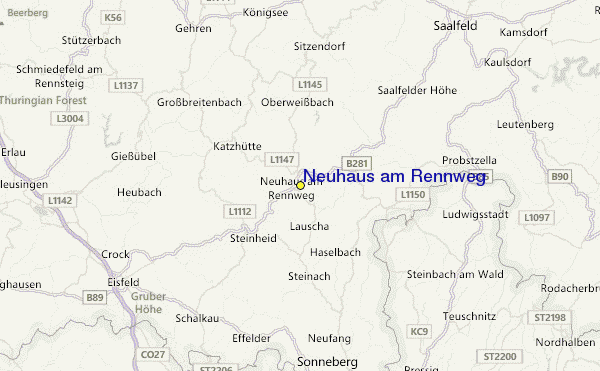 Neuhaus am Rennweg Location Map