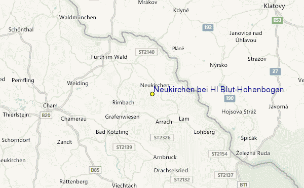 Neukirchen bei Hl. Blut/Hohenbogen Location Map