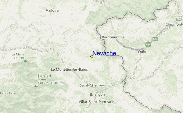 Névache Location Map