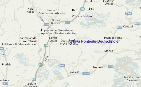 Nova Pontente-Deutschnofen Location Map