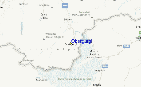 Obergurgl Location Map