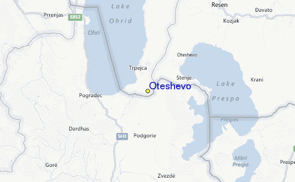 Oteshevo Location Map
