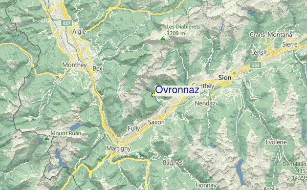 Ovronnaz Location Map