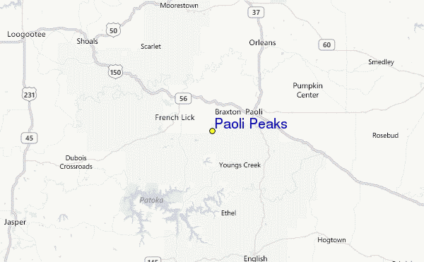 Paoli Peaks Location Map