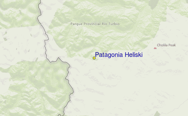 Patagonia Heliski Location Map