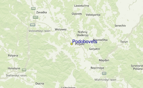 Podobovets Location Map