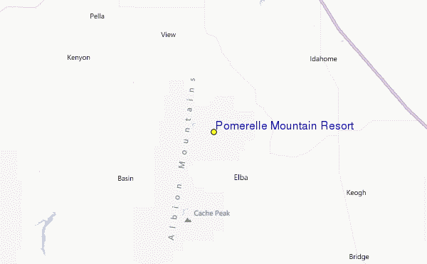 Pomerelle Mountain Resort Location Map