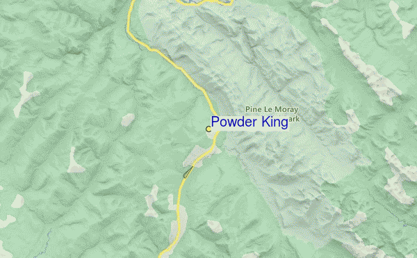 Powder King Location Map