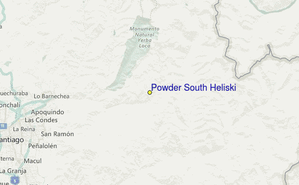 Powder South Heliski Location Map