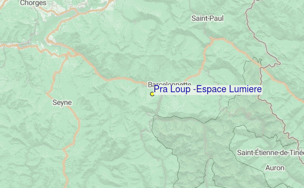 Pra Loup (Espace Lumière) Location Map