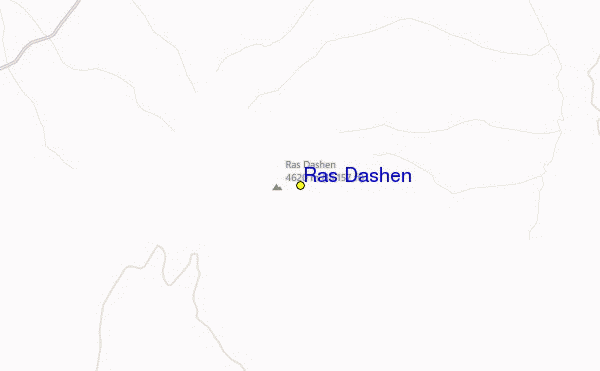 Ras Dashen Location Map