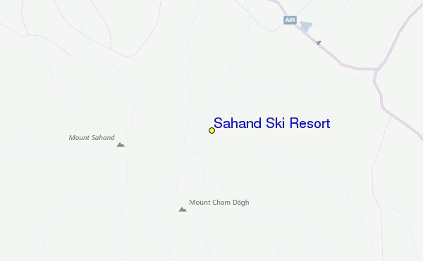 Sahand Ski Resort Location Map