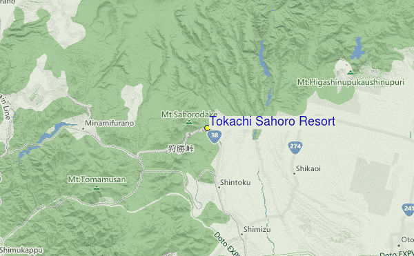Tokachi Sahoro Resort Location Map