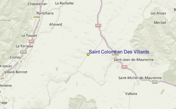 Saint Colomban Des Villards Location Map