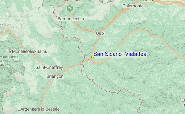 San Sicario (Via Lattea) Location Map