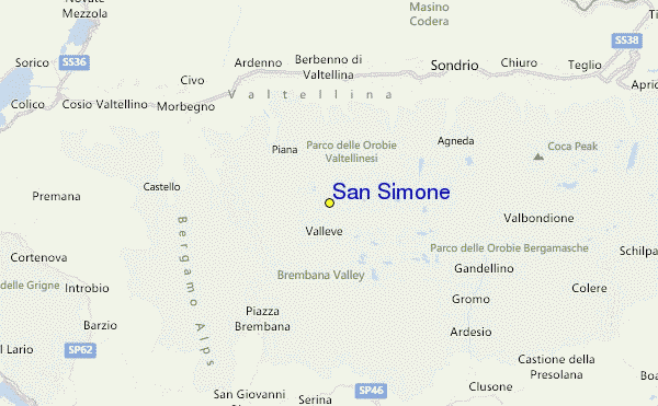 San Simone Location Map