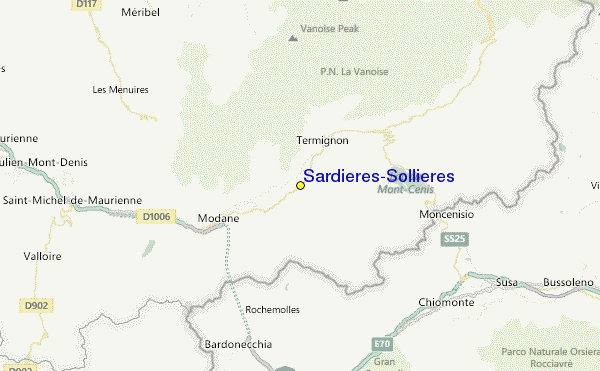Sardieres-Sollieres Location Map