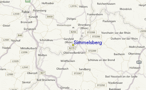 Simmelsberg Location Map