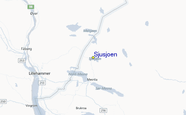 Sjusjoen Location Map