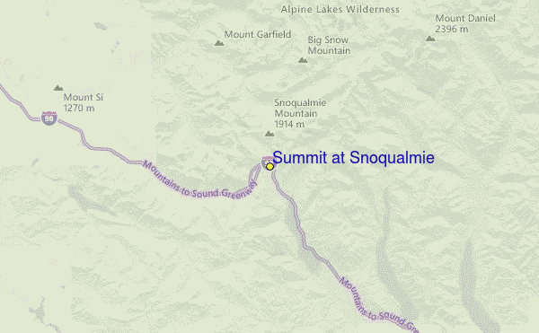 Summit at Snoqualmie Location Map