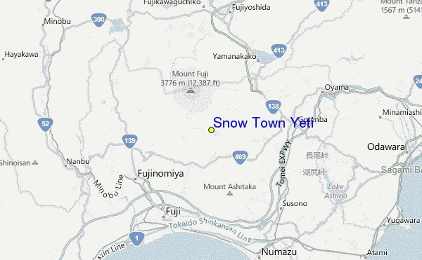 Snow Town Yeti Location Map