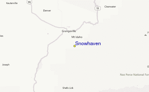Snowhaven Location Map