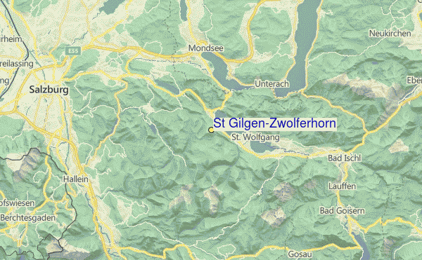 St. Gilgen/Zwölferhorn Location Map