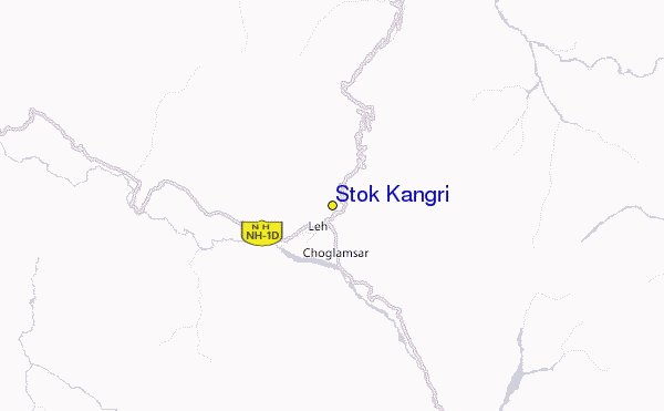 Stok Kangri Location Map